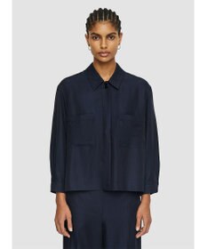 JOSEPH ソフトコットンシルク　シャツブルゾン