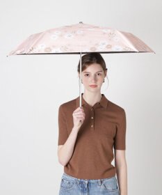 MOONBAT 【 遮光率100％/遮熱/UV/軽量】PAUL&JOE ACCESSOIRES(ポール&ジョー) 晴雨兼用日傘 クリザンテーム 総柄 花柄 折りたたみ傘