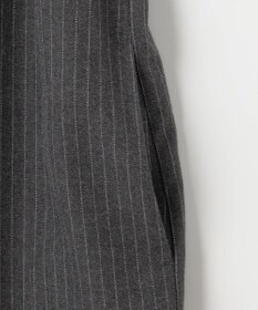 ANY SIS L 【洗える】起毛ストライプ ロンパース