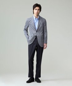 J.PRESS MEN 【Peppin Merino Comfort】【ウォッシャブル可 / 折り目加工】バーズアイ スラックス / ノータック