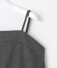 ANY SIS L 【洗える】起毛ストライプ ロンパース