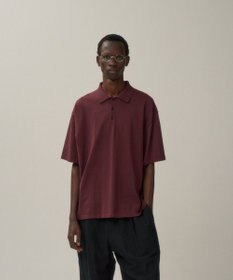 ATON FRESCA KNIT | ハーフスリーブポロセーター - UNISEX