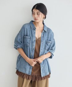YECCA VECCA バイオ加工ヴィンテージデニムシャツ