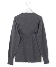 23区 【洗える】レイヤードビスチェ ニット