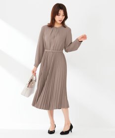 ANY SIS 【AIコラボ】スタンドカラープリーツ ワンピース