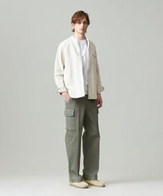 J.PRESS MEN ダブルフェイス キャラメルコール シャツブルゾン