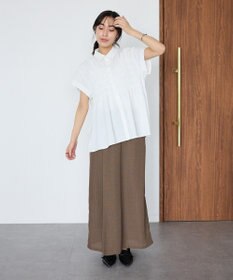 CRAFT STANDARD BOUTIQUE シャーリングショートスリーブブラウス