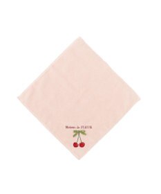 Maison de FLEUR チェリー刺繍タオルハンカチ