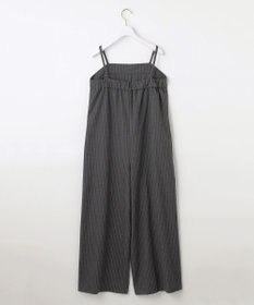 ANY SIS L 【洗える】起毛ストライプ ロンパース