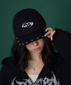 WEGO 【ユニセックス着用ITEM】スタッズロゴキャップ