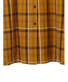 CRAFT STANDARD BOUTIQUE 先染めチェック（小）バンドカラー袖ＲＩＢ　ＯＰ