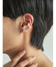 AMERICAN HOLIC ダブルカーブ×パールセットイヤカフ