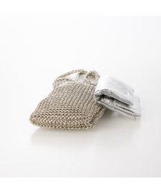UNBILLION カシュカシュ cachecache / メタリックニットスマホショルダーバッグ