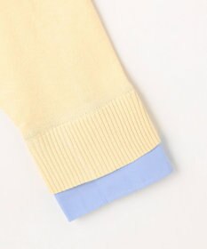 ANY L ファブリックコンビスキッパーニット