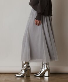 GRACE CONTINENTAL ラメチュールスカート