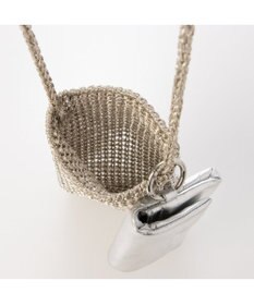 UNBILLION カシュカシュ cachecache / メタリックニットスマホショルダーバッグ