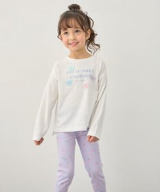 ANY KIDS 【綿100%】ロゴプリント 長袖Tシャツ