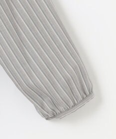 J.PRESS LADIES L プロビスストライプチェック フリルネック カットソー