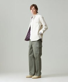 J.PRESS MEN ダブルフェイス キャラメルコール シャツブルゾン