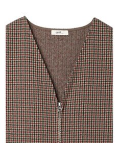 earth music&ecology 圧縮ニットＺＩＰジャンスカ