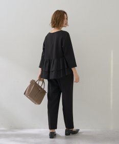 YECCA VECCA 【2点SET】バックフリルデザインセットアップ