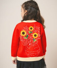 ami amie キャンバスブルームカーディガン145cm