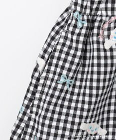 ANY KIDS 【シナモロール×ANY KIDS】刺繍 ギンガムキュロット