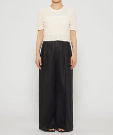 uncrave 【洗濯機洗い可】ストレッチレース トップス （uncrave WHITE）