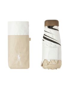 MOONBAT 【WEB限定】POLO RALPH LAUREN(ポロ ラルフローレン) 晴雨兼用日傘 折りたたみ傘 コンパクト PPワンポイント刺繍 一級遮光 遮熱 UV