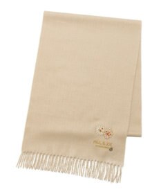 MOONBAT PAUL & JOE ACCESSOIRES クリザンテーム刺繍ムースタッチマフラー（パッケージ入り）