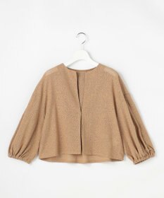 自由区 テクスチャージャージーレーシー カーディガン