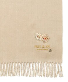 MOONBAT PAUL & JOE ACCESSOIRES クリザンテーム刺繍ムースタッチマフラー（パッケージ入り）