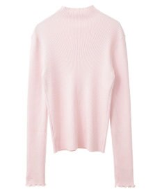 earth music&ecology 袖口刺繍リブニットプルオーバー