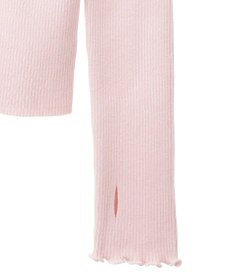 earth music&ecology 袖口刺繍リブニットプルオーバー