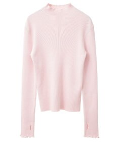 earth music&ecology 袖口刺繍リブニットプルオーバー