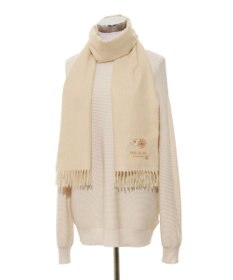 MOONBAT PAUL & JOE ACCESSOIRES クリザンテーム刺繍ムースタッチマフラー（パッケージ入り）