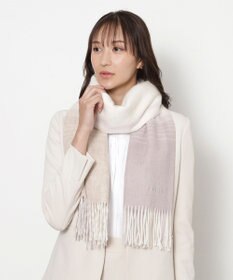 MOONBAT FURLA(フルラ）ウール100％ オンブレー チェックストール