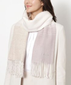 MOONBAT FURLA(フルラ）ウール100％ オンブレー チェックストール