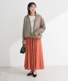 Green Parks カシュクールシアーシャツ