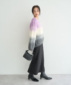 YECCA VECCA グラデーションシャギーニット