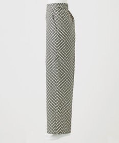 23区 S 【R(アール)】ジオメトリックプリント ワイドパンツ