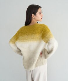 YECCA VECCA グラデーションシャギーニット