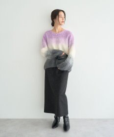 YECCA VECCA グラデーションシャギーニット