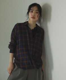 Green Parks カシュクールシアーシャツ