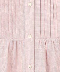 J.PRESS LADIES 【洗える】BEZピンチェック ピンタック ブラウス