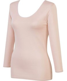 Wing あったかインナー 綿100％(肌側) 軽い シルクプロテイン加工 8分袖 長袖 秋 冬 EL2850 ウイング／ワコール