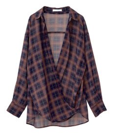 Green Parks カシュクールシアーシャツ