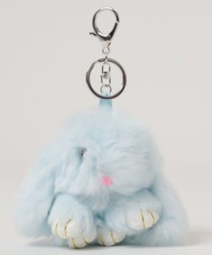 WEGO もふもふうさぎぬいぐるみキーホルダー