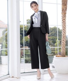 Tiaclasse 【新色追加・洗える】ストレートワイドパンツ