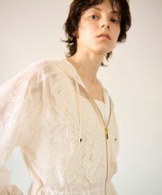 GRACE CONTINENTAL ジャガード刺繍ブルゾン